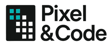 Pixel & Code logo